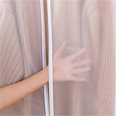 8pcs Clear Zipper Hanging Garment Bags for Storage